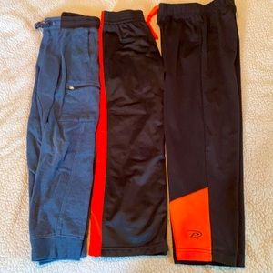 3 pairs of boys active wear bottoms